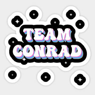 Team Conrad Retro Groovy Sticker